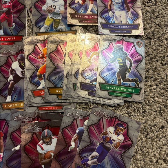 88 card lot of 2021 Panini Prizm Draft Picks & Wild Card Alumination football - Picture 4 of 13